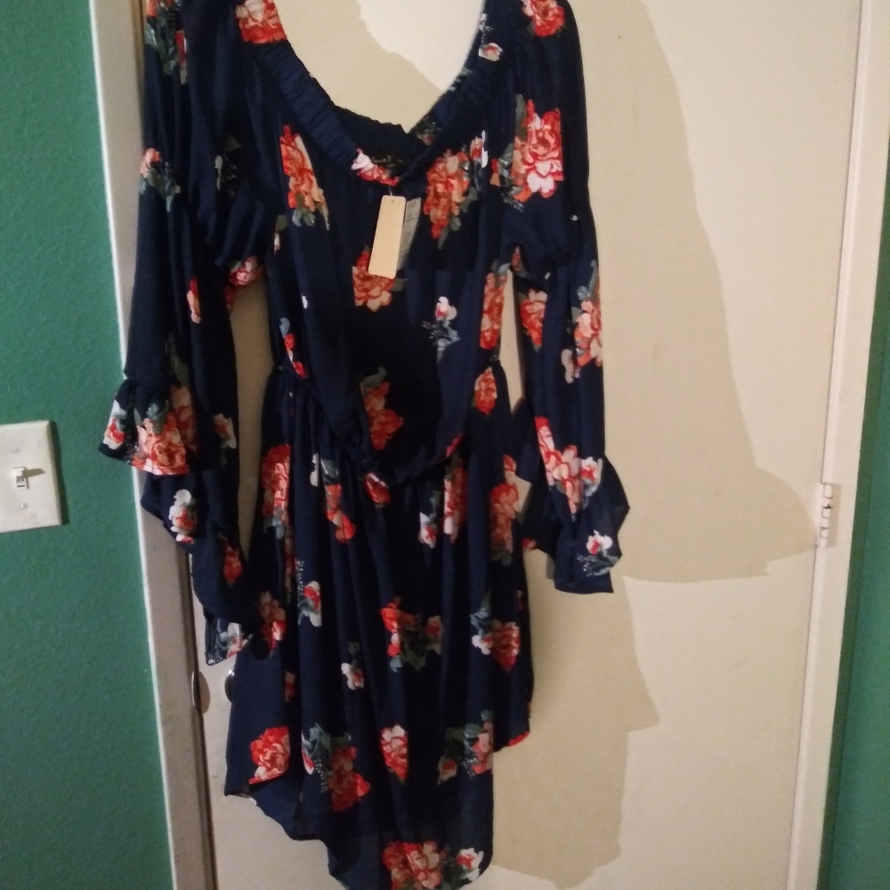 Beautiful blue flower dress